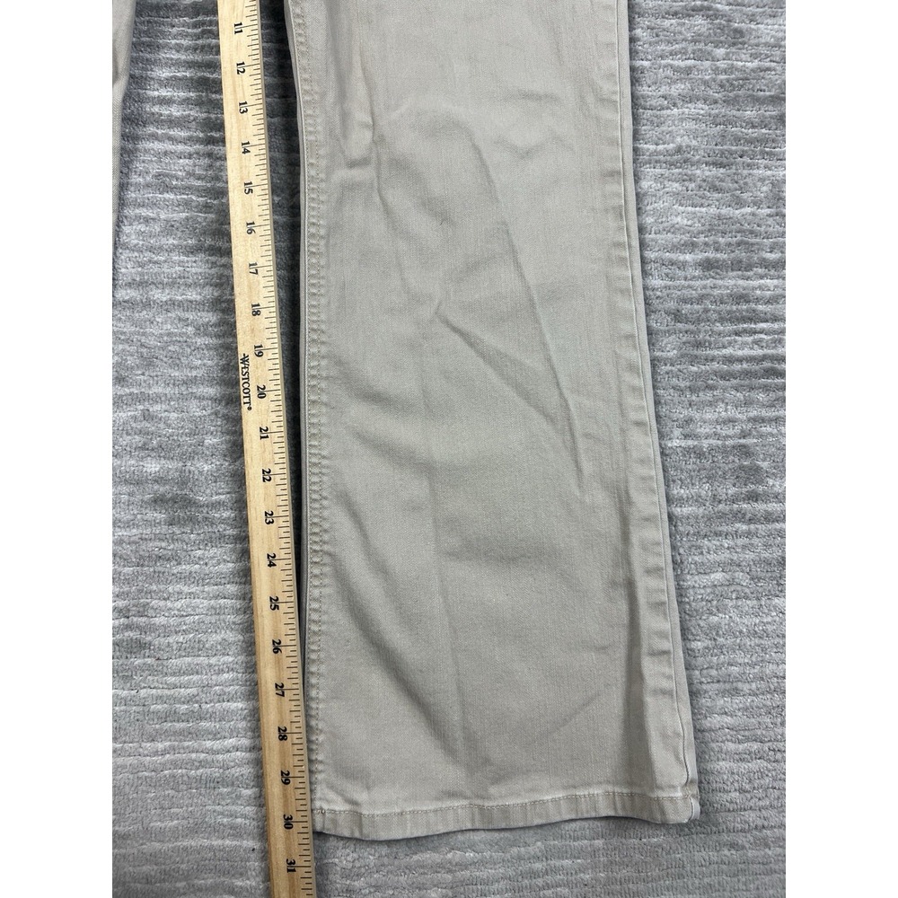 Gloria Vanderbilt Jeans Womens 16 Beige Straight Leg Denim Cotton Blend - Picture 7 of 15